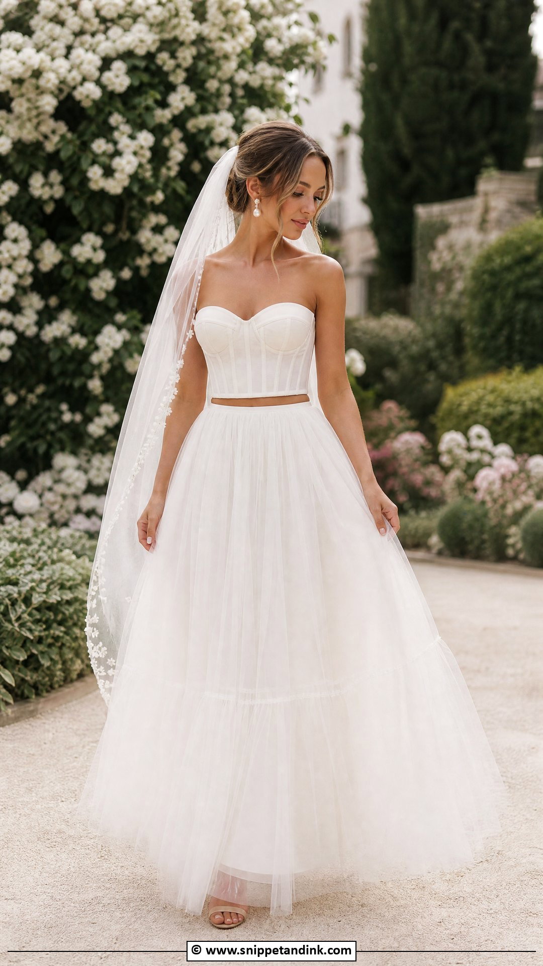 Bridal Two Piece Skirt Outfit - Snippet and Ink - 35 Bridal Outfits