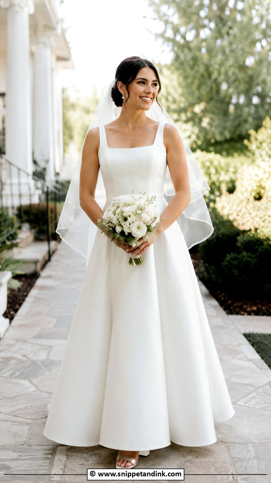 Bride A Line Wedding Dress Outfit - Snippet and Ink - 30 Bride Clothes Ideas
