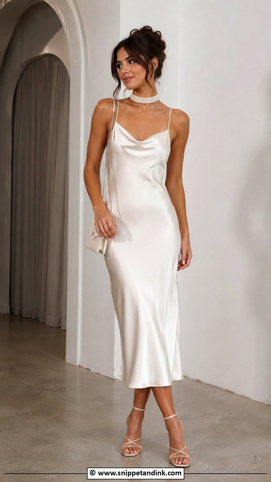 Bride After Party Satin Slip Dress - Snippet and Ink - 25 Bride After Party Dress Ideas