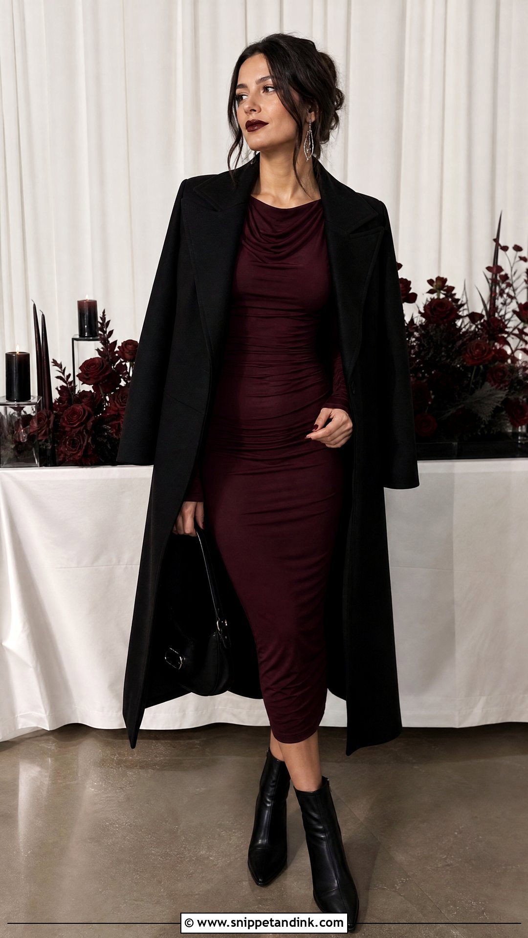 Bride Ali Hazelwood Burgundy Dress Outfit - Snippet and Ink - 25 Bride Ali Hazelwood Aesthetic Ideas