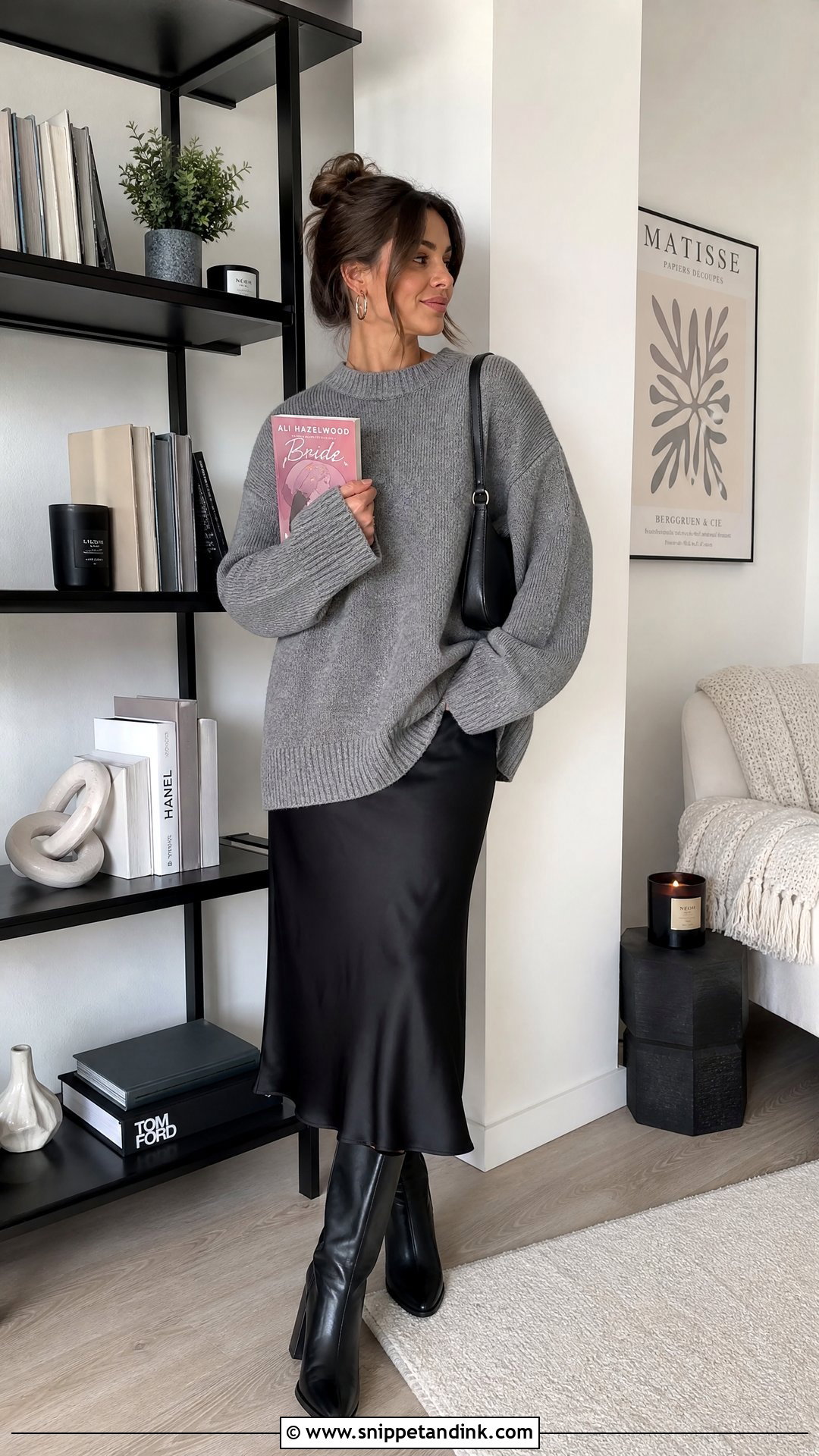 Bride Ali Hazelwood Gray Knit Sweater Outfit - Snippet and Ink - 25 Bride Ali Hazelwood Aesthetic Ideas