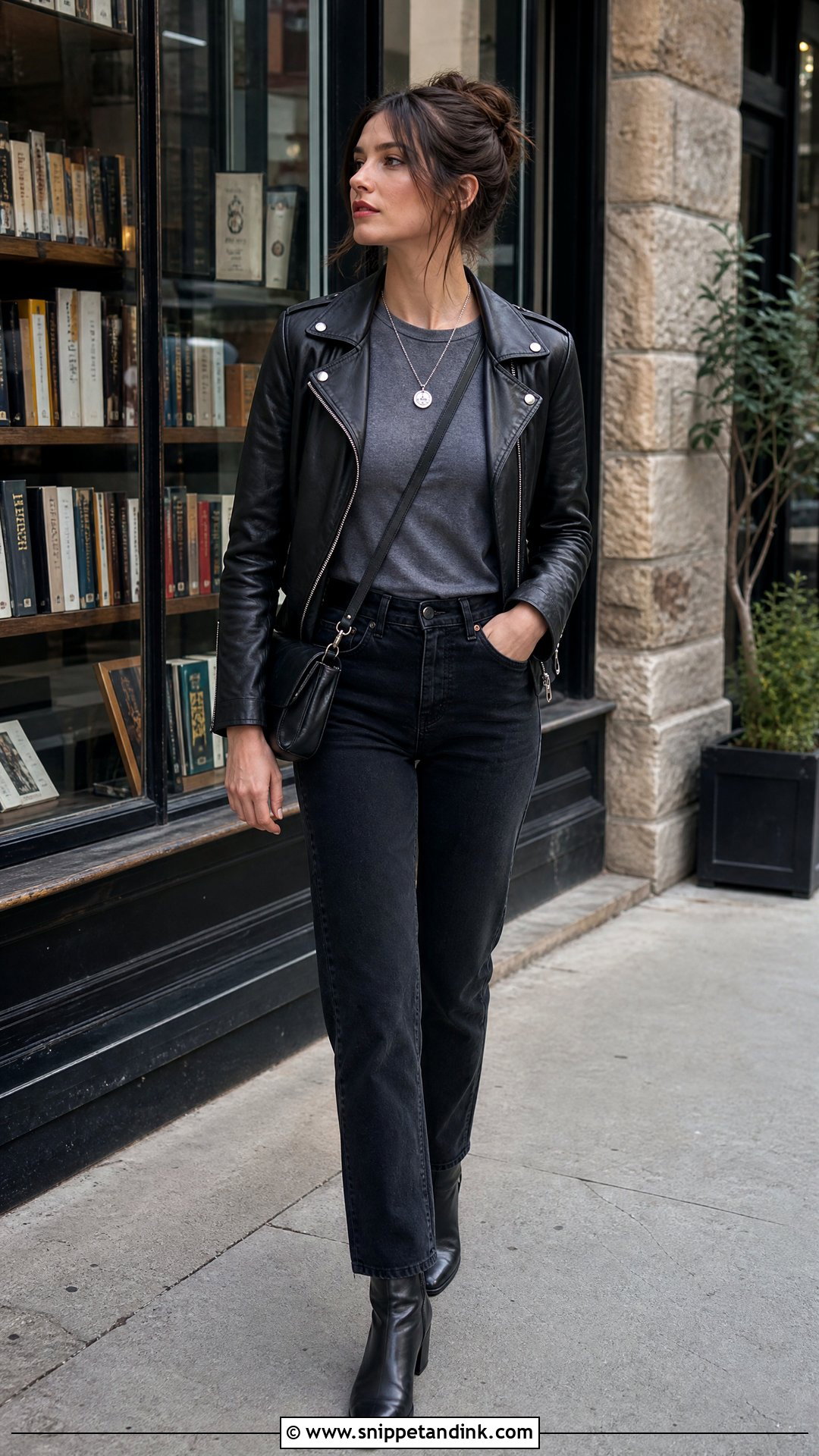 Bride Ali Hazelwood Leather Jacket Outfit - Snippet and Ink - 25 Bride Ali Hazelwood Aesthetic Ideas