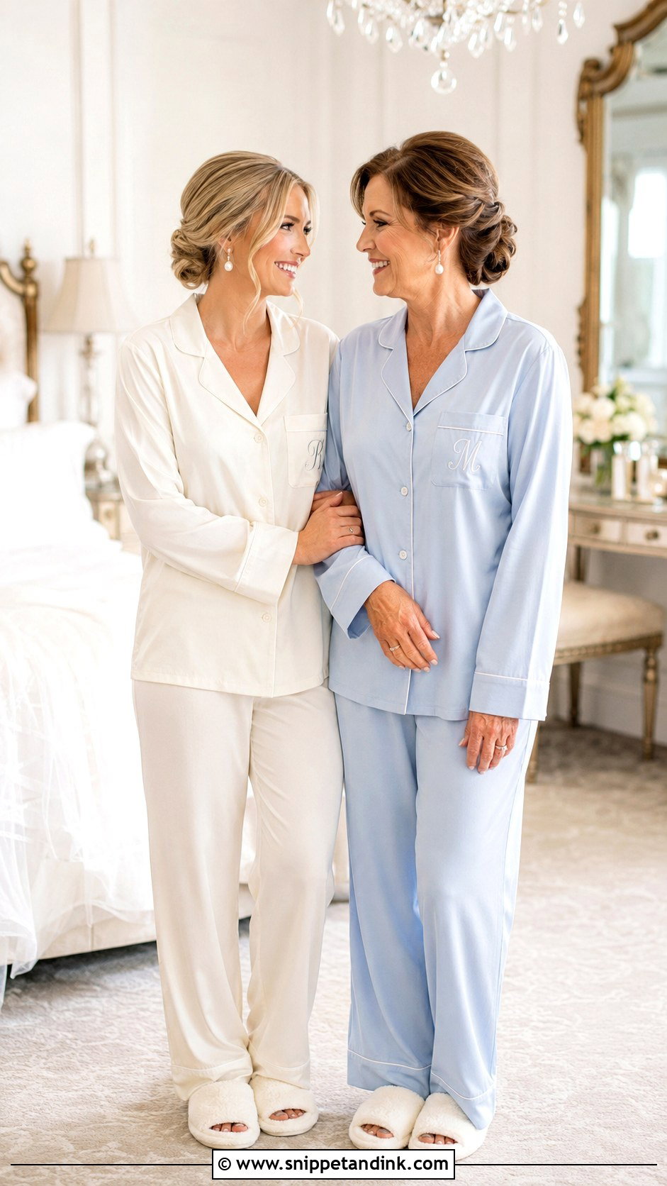 Bride And Mother Wedding PJs - Snippet and Ink - 20 Wedding Pjs Ideas