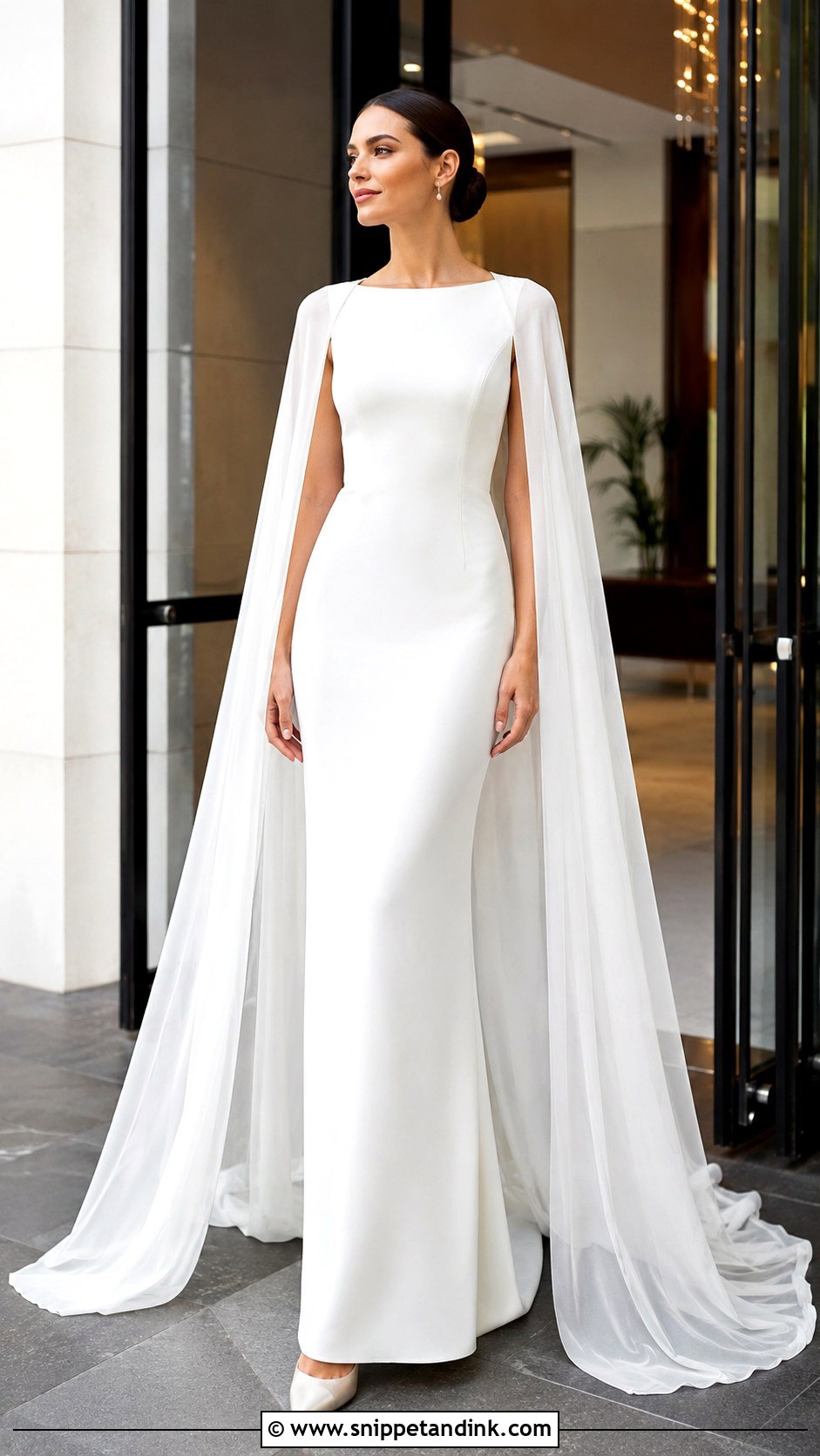 Bride Cape Gown - Snippet and Ink - 20 Bride Fashion Ideas