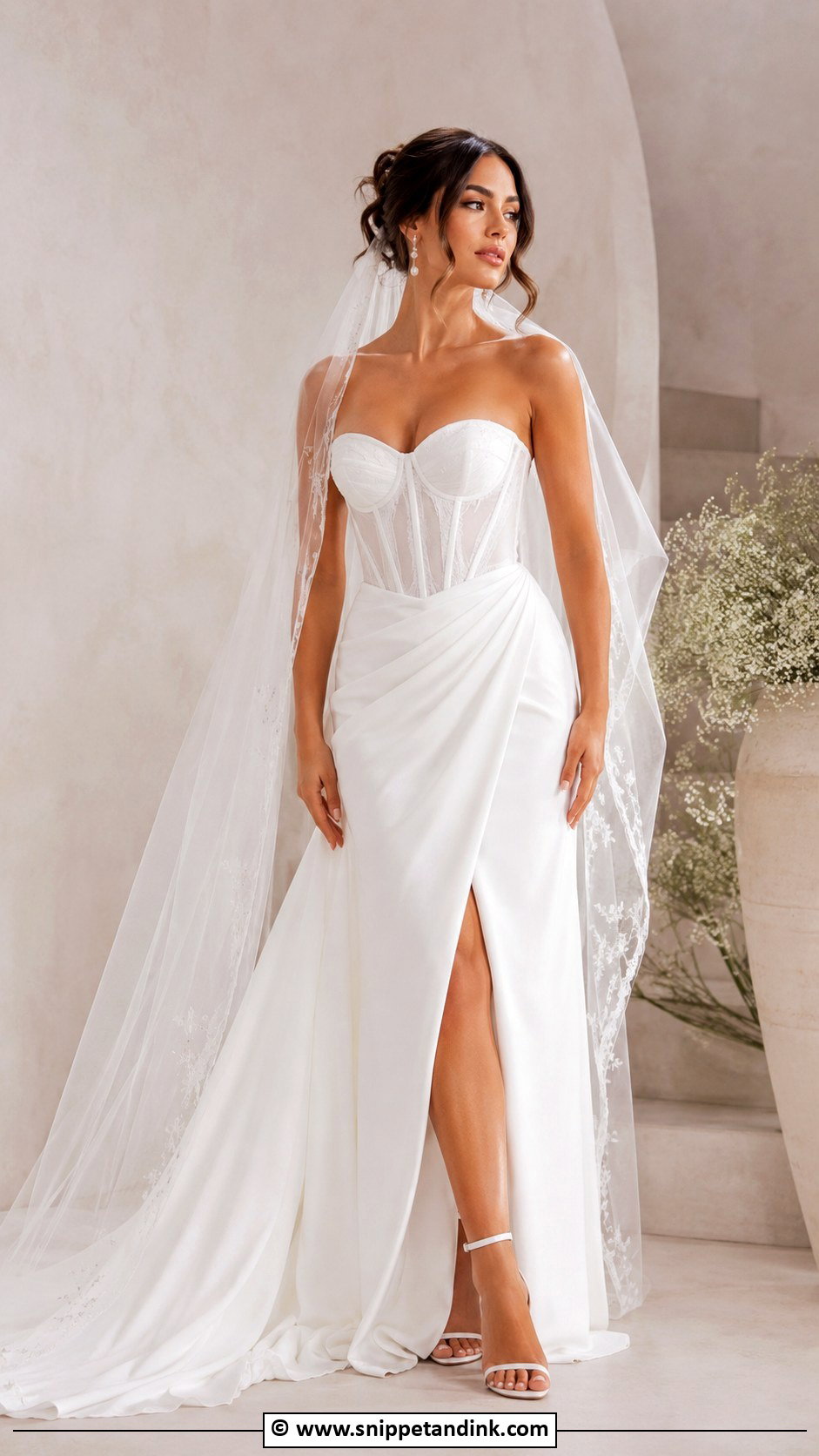 Bride Corset Wedding Dress Outfit - Snippet and Ink - 30 Bride Clothes Ideas