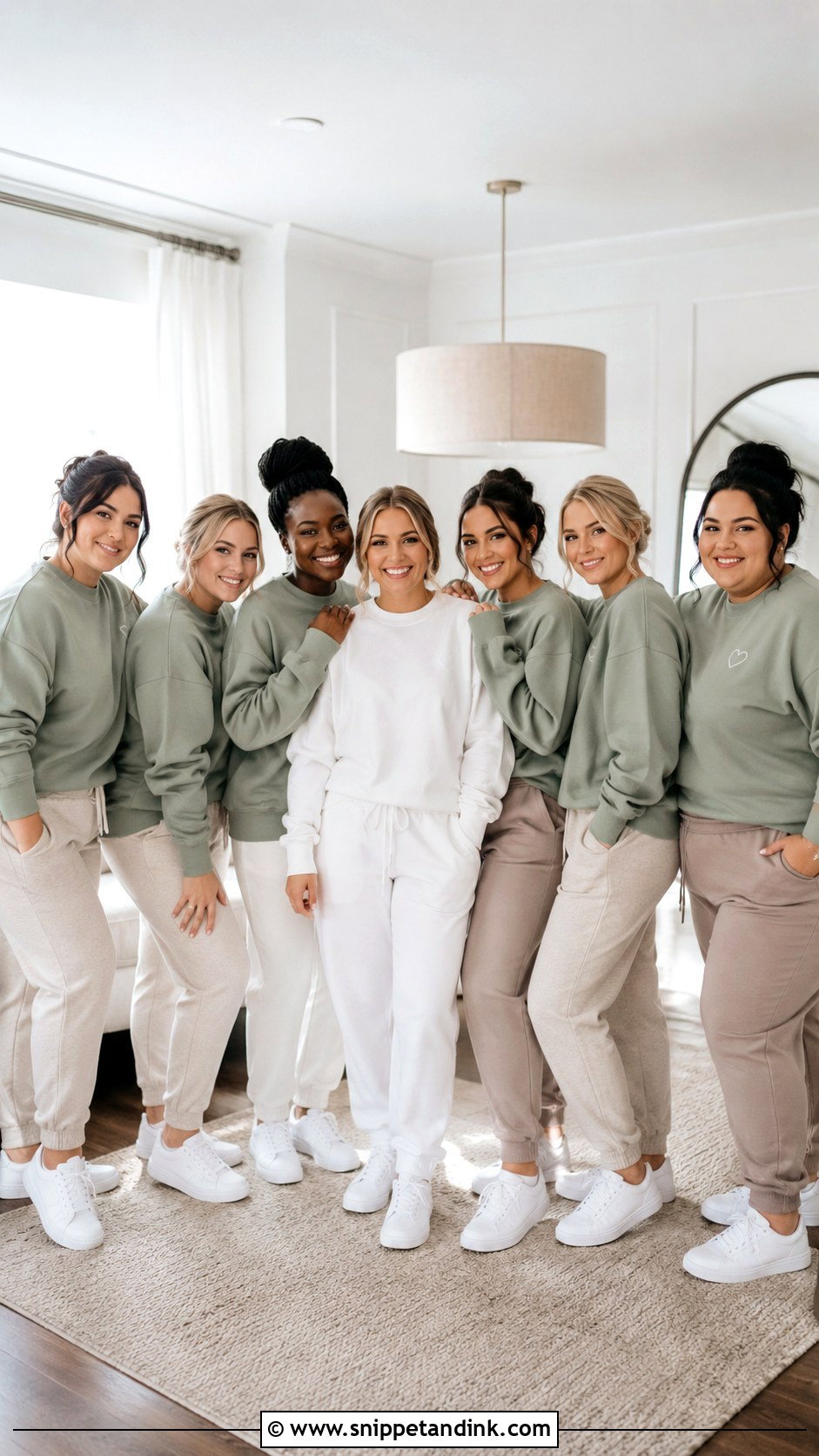 Bride Crewneck With Coordinated Bridal Party Sets - Snippet and Ink - 20 Bride Crewneck Ideas