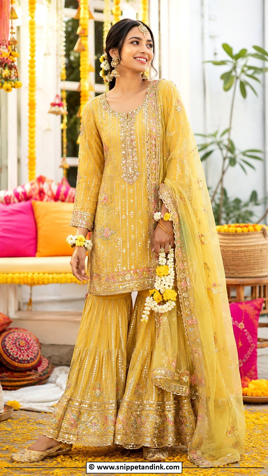 Bride Dholki Outfit - Snippet and Ink - 30 Dholki Outfit Ideas
