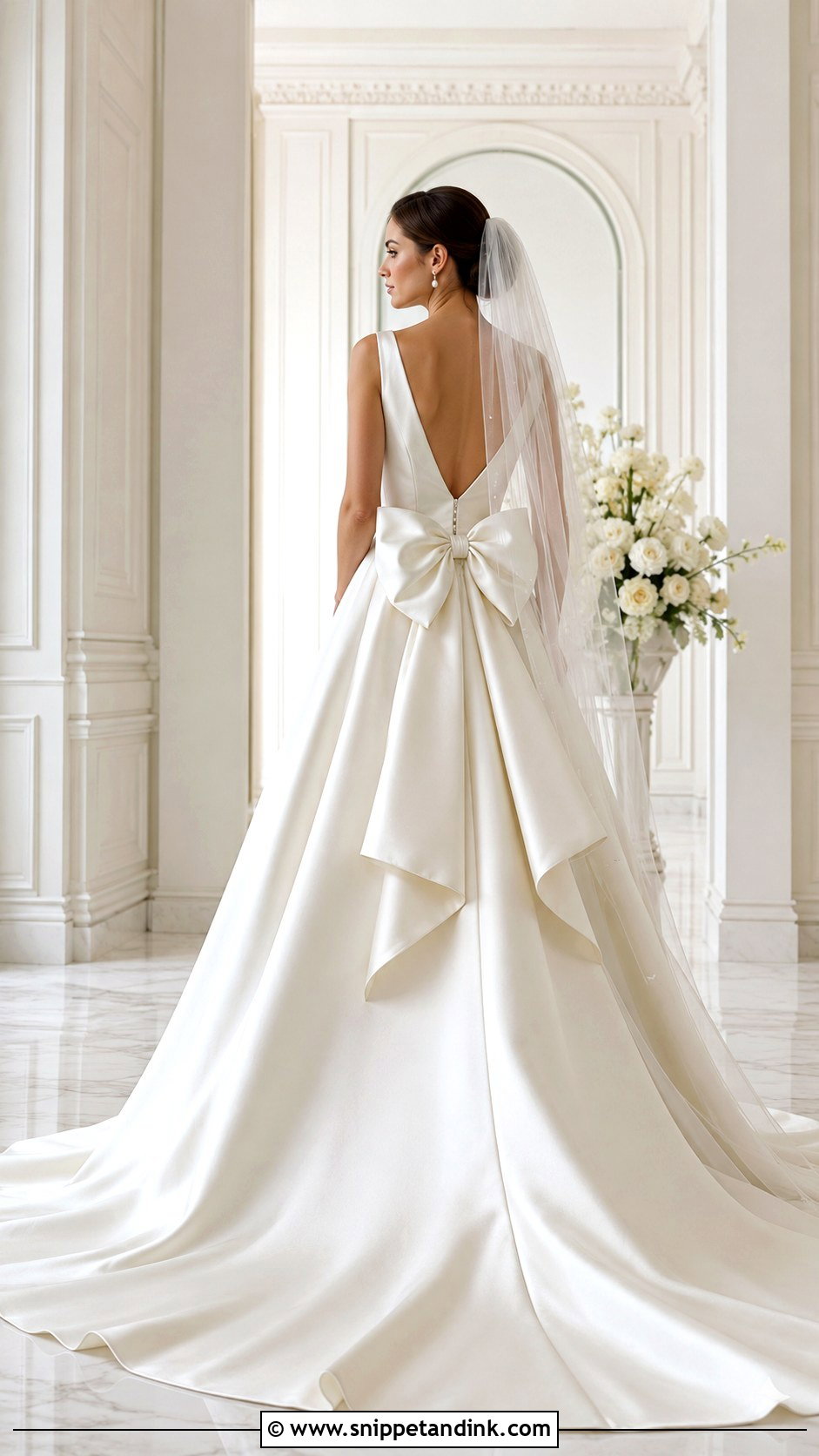 Bride Dress With Bow - Snippet and Ink - 25 Elegant Bride Dress Ideas