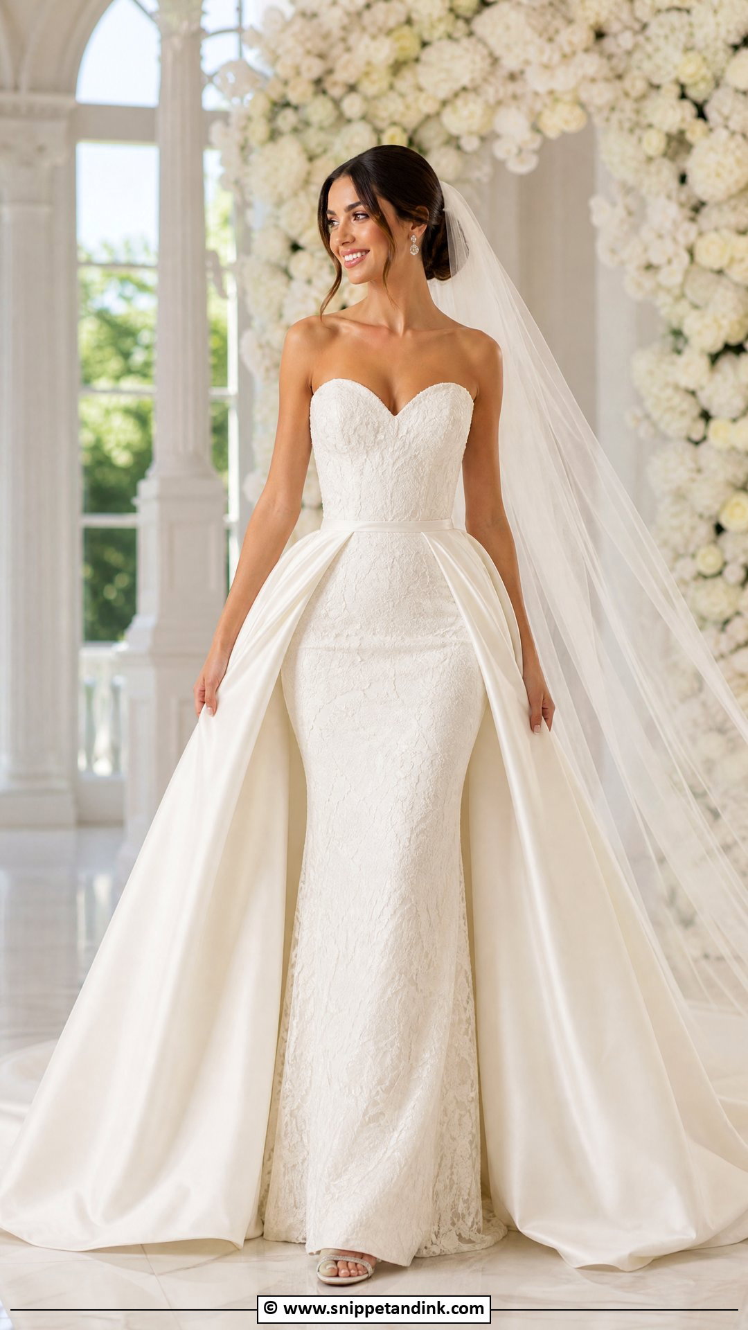 Bride Dress With Detachable Overskirt - Snippet and Ink - 35 Bride Dresses