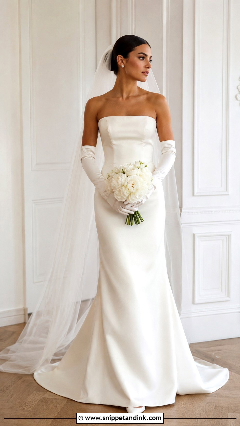 Bride Dress With Gloves - Snippet and Ink - 25 Elegant Bride Dress Ideas
