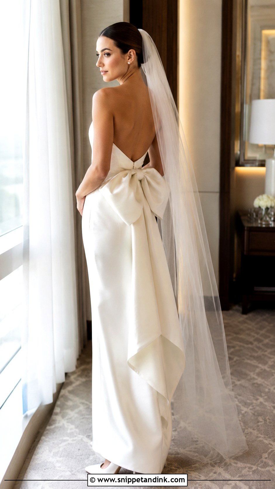 Bride Gown With Bow - Snippet and Ink - 20 Bride Fashion Ideas