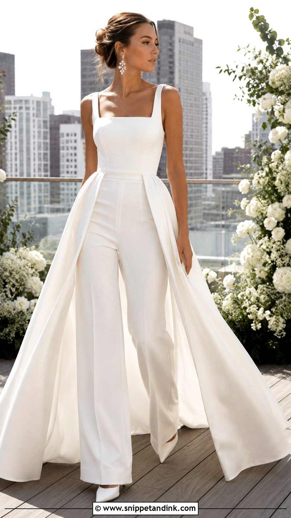 Bride Jumpsuit Outfit - Snippet and Ink - 20 Bride Fashion Ideas