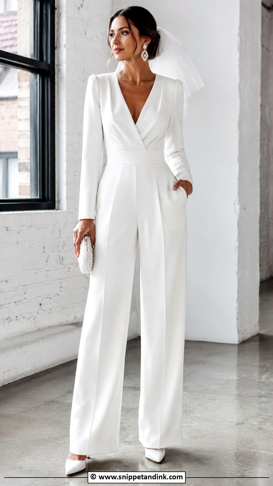 Bride Jumpsuit Outfit - Snippet and Ink - 30 Bride Clothes Ideas
