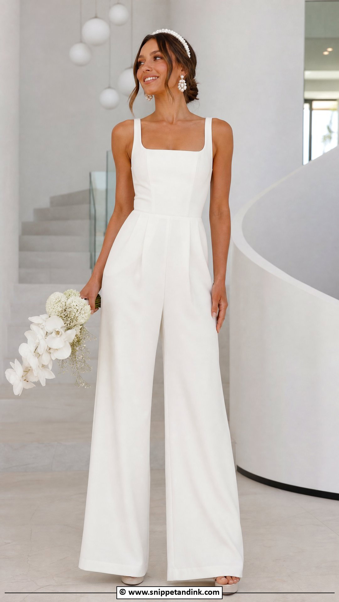 Bride Jumpsuit - Snippet and Ink - 35 Bride Dress Ideas