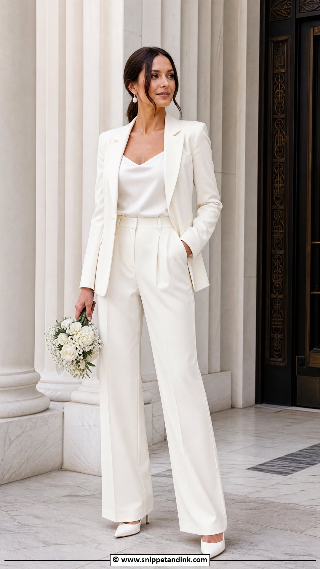 Bride Pantsuit - Snippet and Ink - 35 Bride Dress Ideas