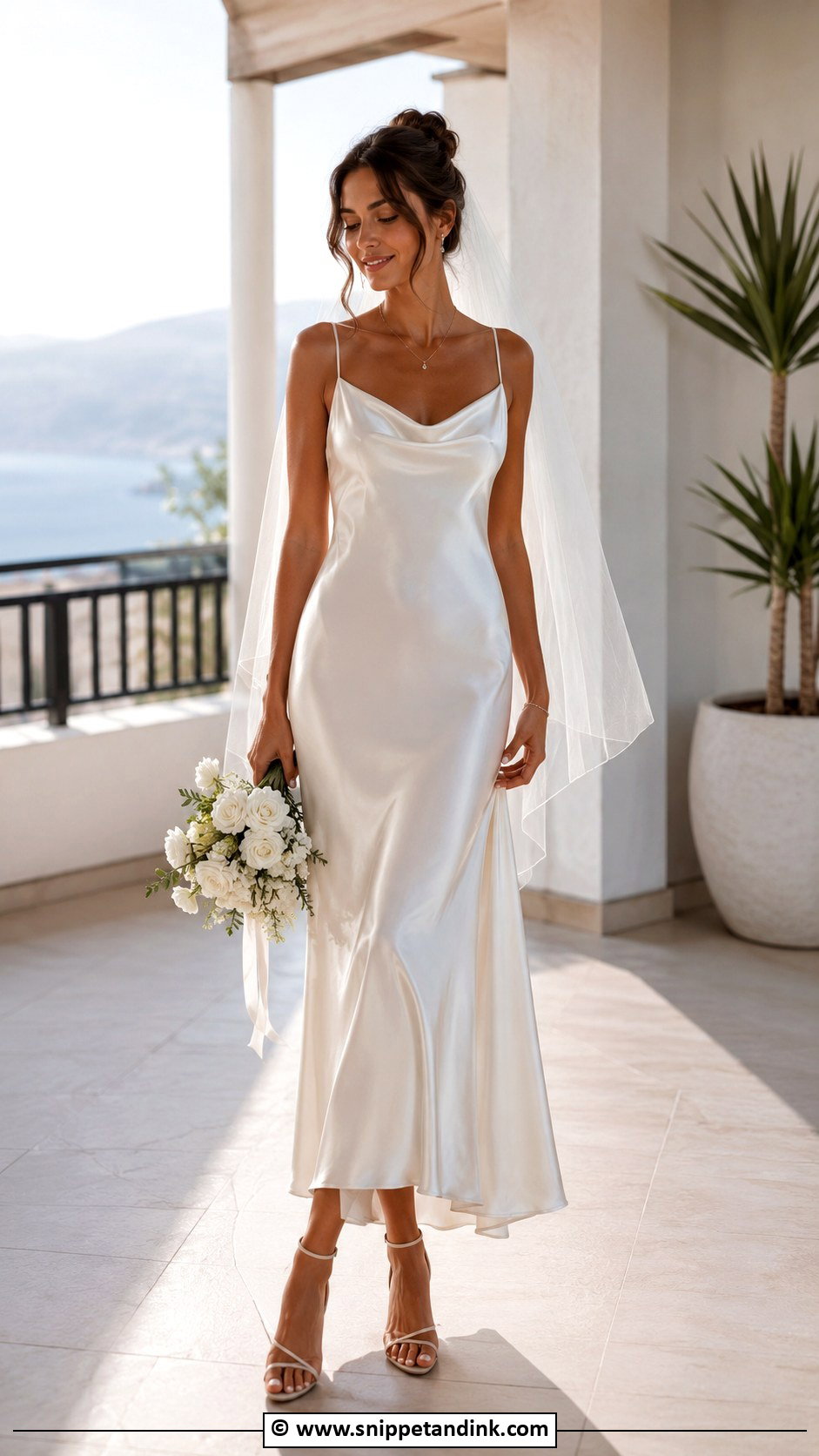 Bride Slip Dress Outfit - Snippet and Ink - 30 Bride Outfits