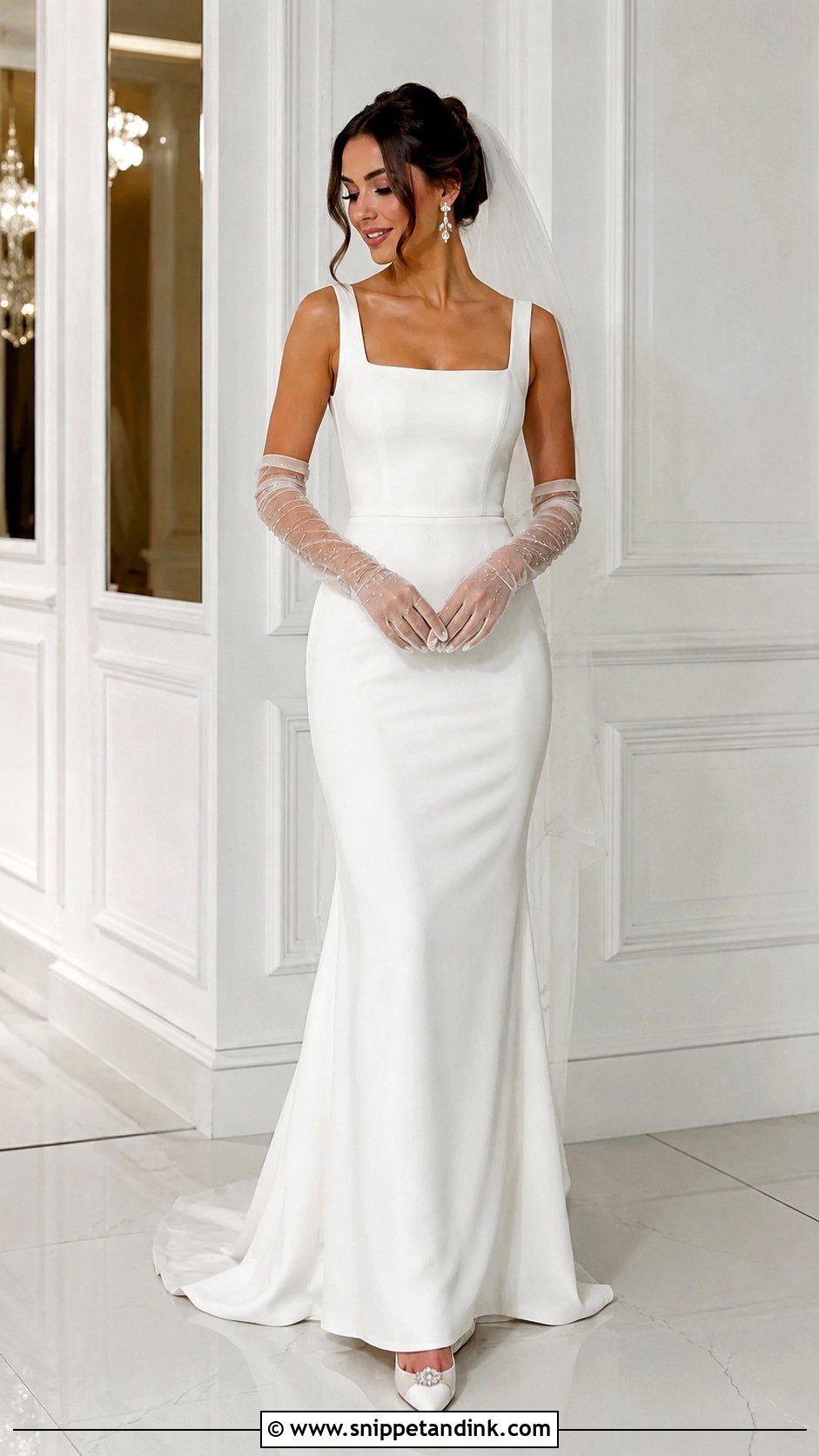 Bride With Beaded Gloves - Snippet and Ink - 25 Bride with Gloves Ideas