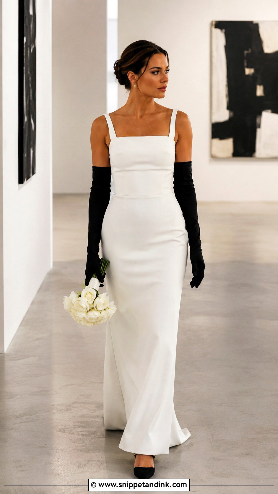 Bride With Black Gloves - Snippet and Ink - 25 Bride with Gloves Ideas