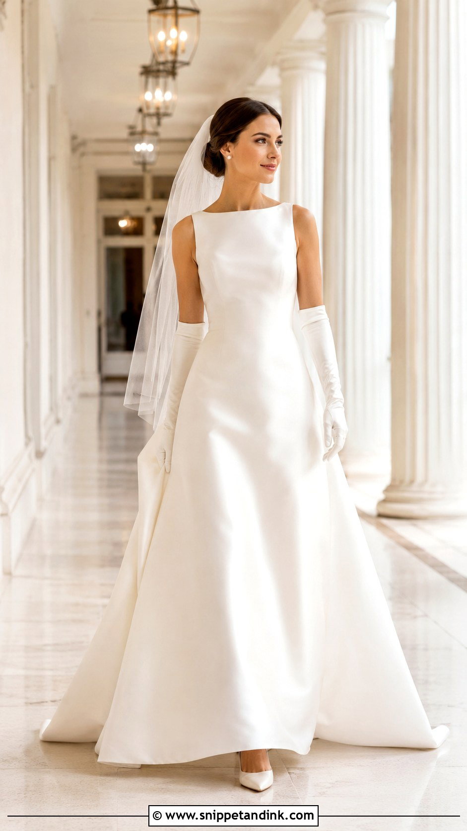 Bride With Elbow Length Gloves - Snippet and Ink - 25 Bride with Gloves Ideas