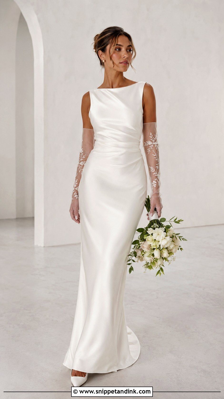 Bride With Embroidered Gloves - Snippet and Ink - 25 Bride with Gloves Ideas