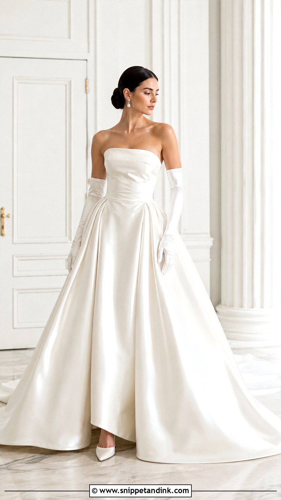 Bride With Satin Opera Gloves - Snippet and Ink - 25 Bride with Gloves Ideas