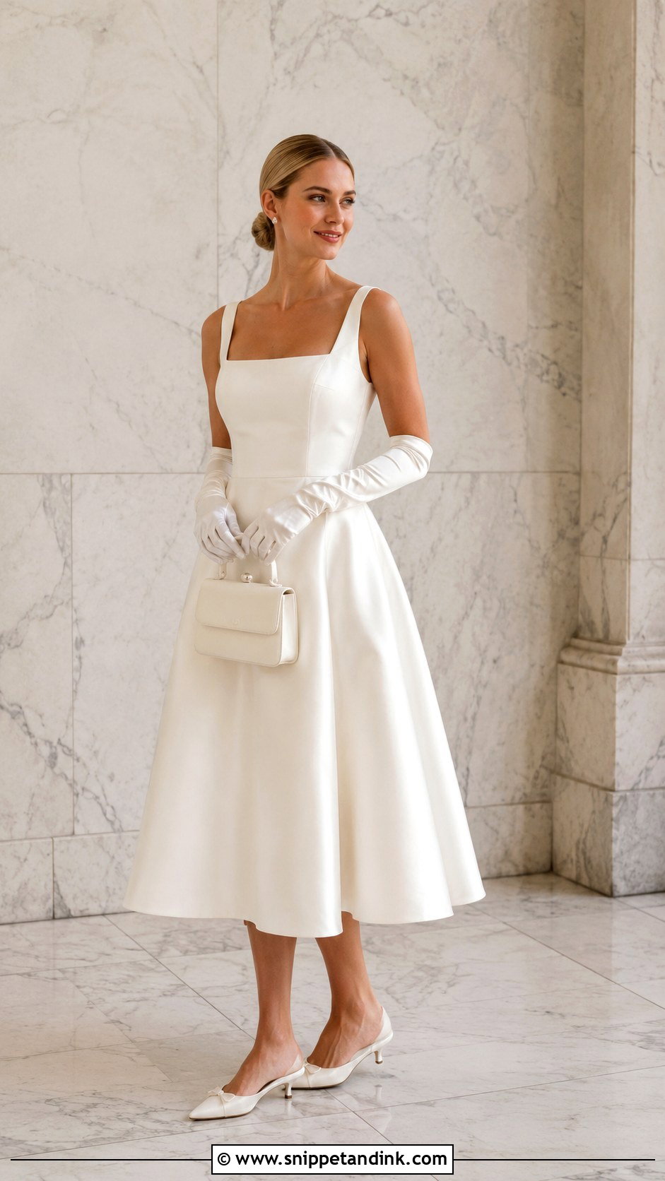 Bride With Short Wrist Gloves - Snippet and Ink - 25 Bride with Gloves Ideas