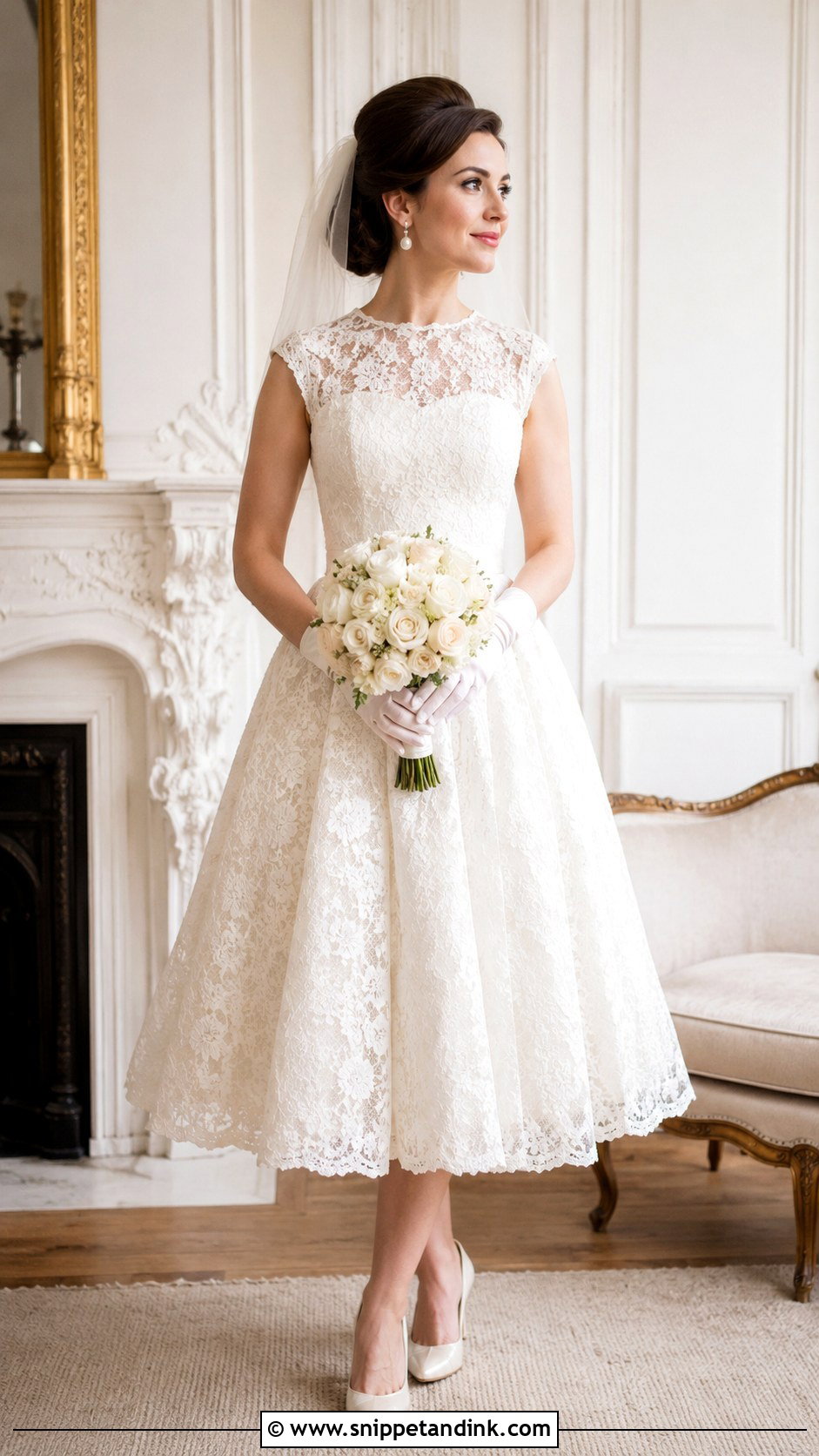 Bride With Vintage Gloves - Snippet and Ink - 25 Bride with Gloves Ideas