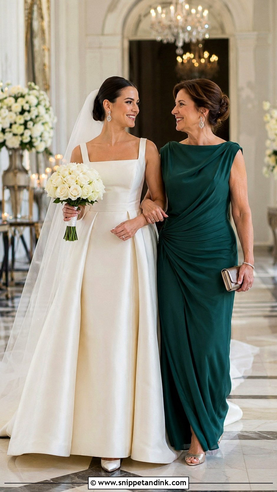 Bride and Mom Black Tie Wedding Outfits - Snippet and Ink - 20 Bride and Mom Ideas