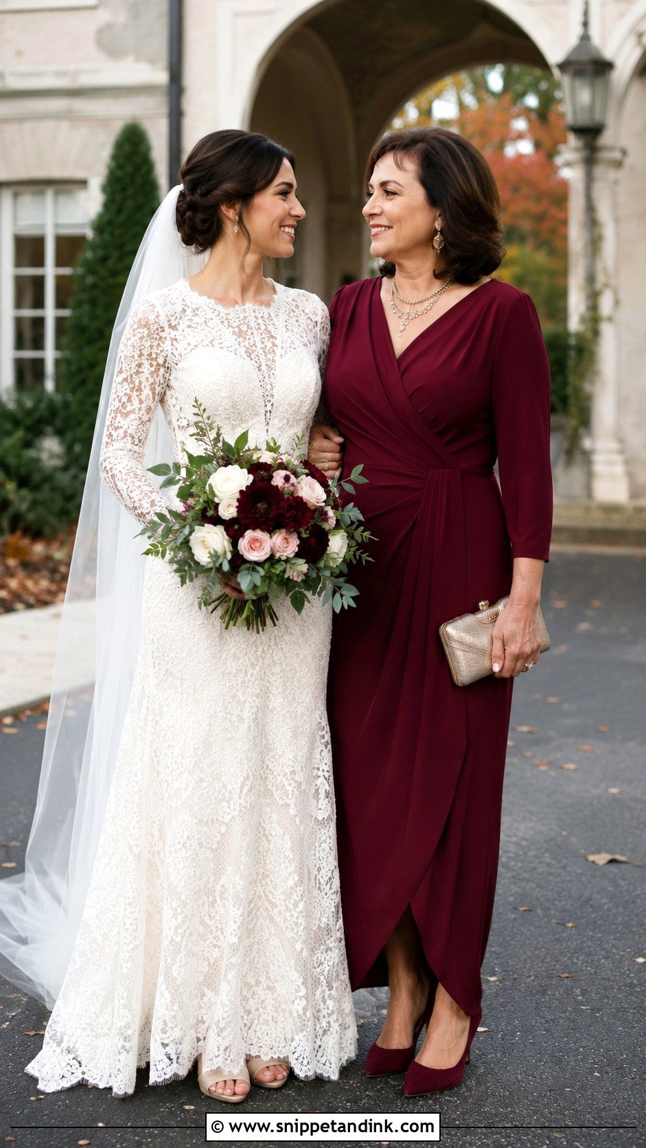 Bride and Mom Fall Wedding Outfits - Snippet and Ink - 20 Bride and Mom Ideas