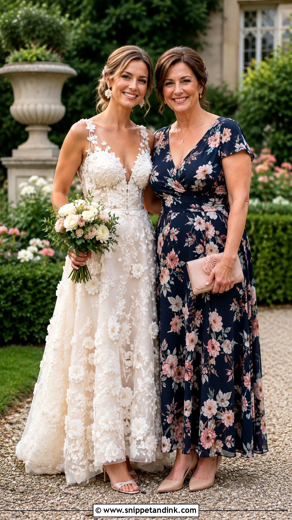 Bride and Mom Floral Outfits - Snippet and Ink - 20 Bride and Mom Ideas