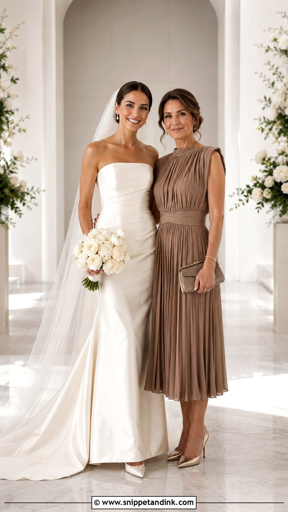 Bride and Mom Neutral Outfits - Snippet and Ink - 20 Bride and Mom Ideas