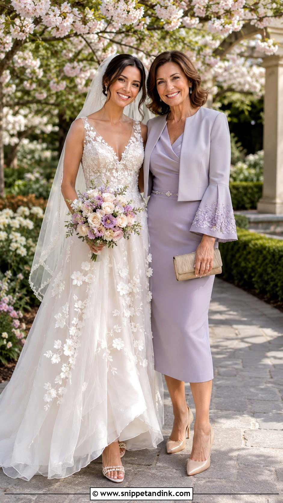 Bride and Mom Spring Wedding Outfits - Snippet and Ink - 20 Bride and Mom Ideas