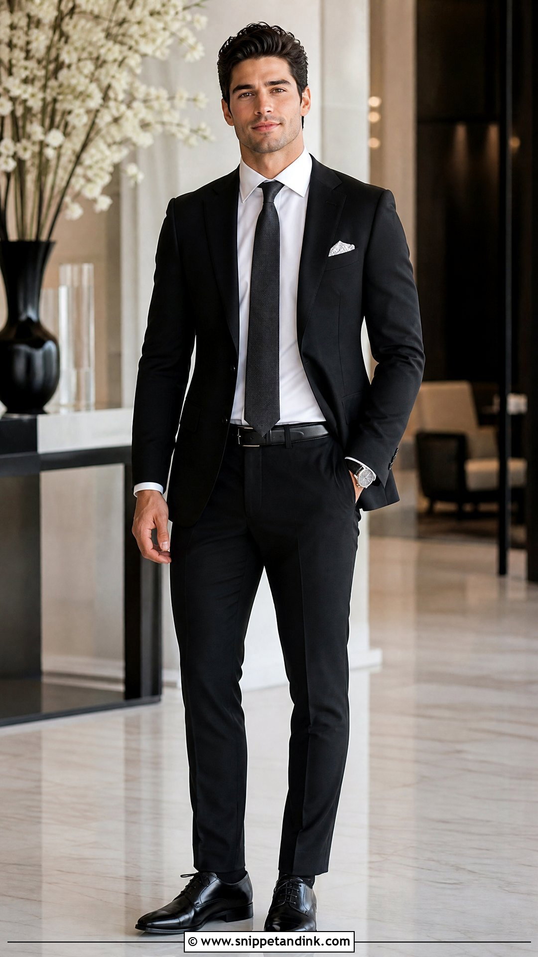 Brides Brother Black Suit Outfit - Snippet and Ink - 20 Wedding Outfit for Bride's Brother Ideas