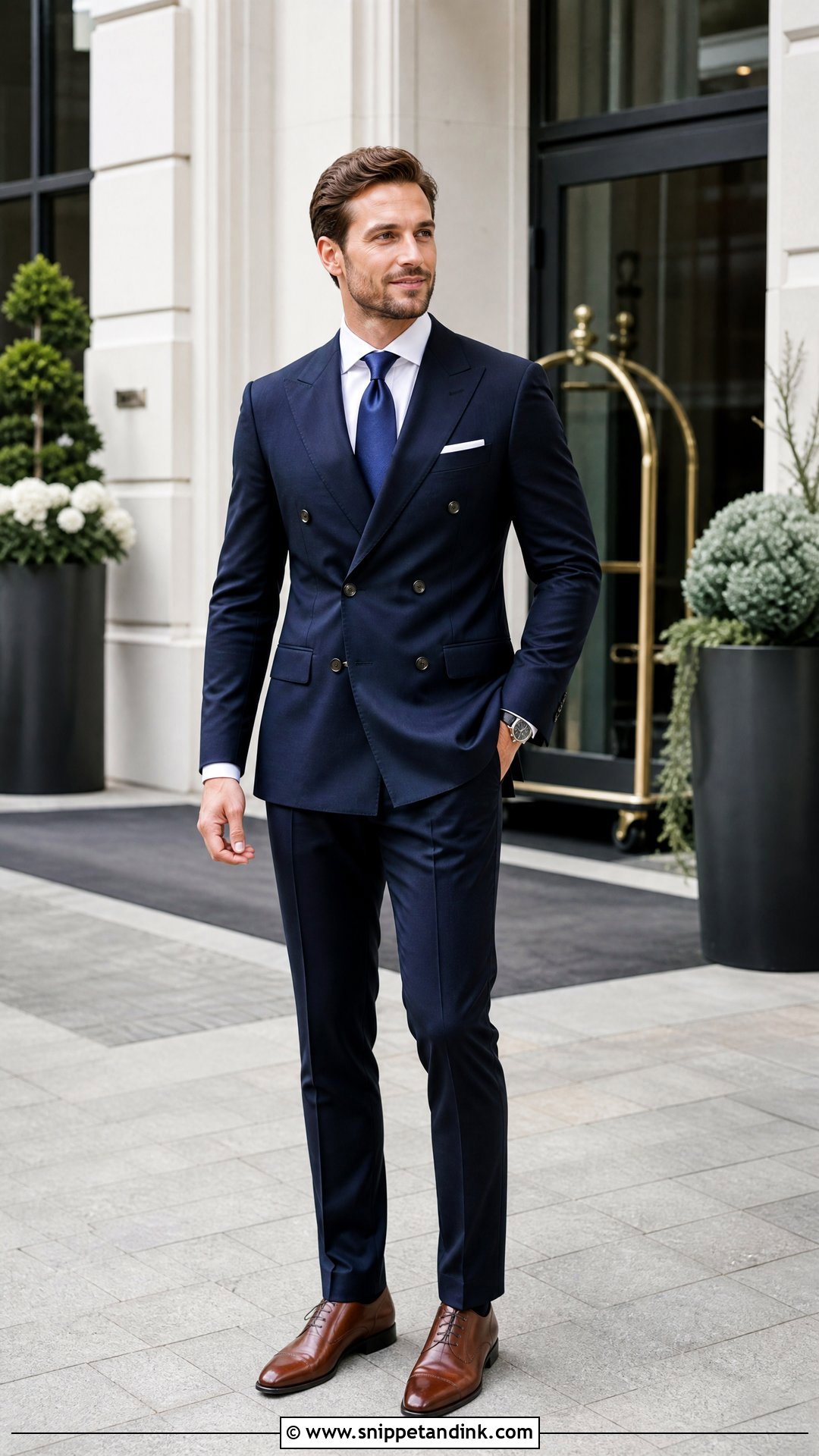 Brides Brother Double Breasted Suit Outfit - Snippet and Ink - 20 Wedding Outfit for Bride's Brother Ideas