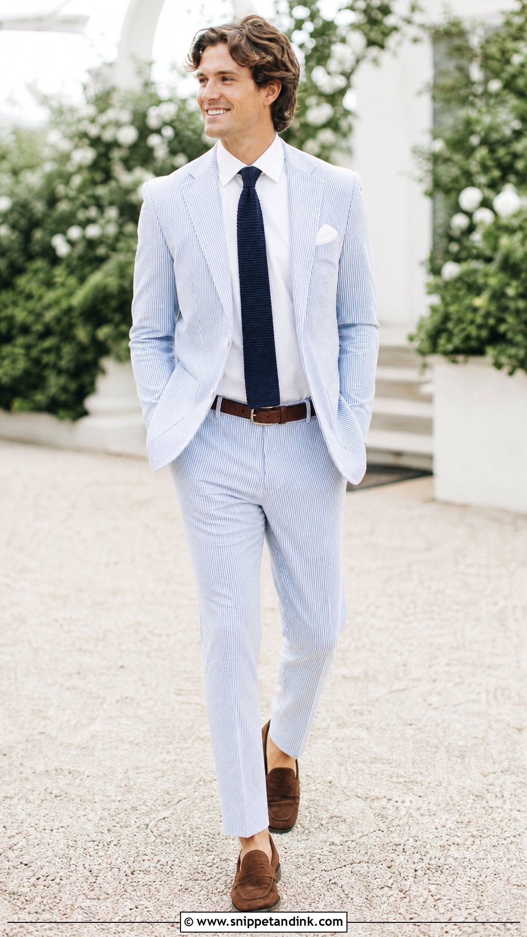 Brides Brother Seersucker Suit Outfit - Snippet and Ink - 20 Wedding Outfit for Bride's Brother Ideas