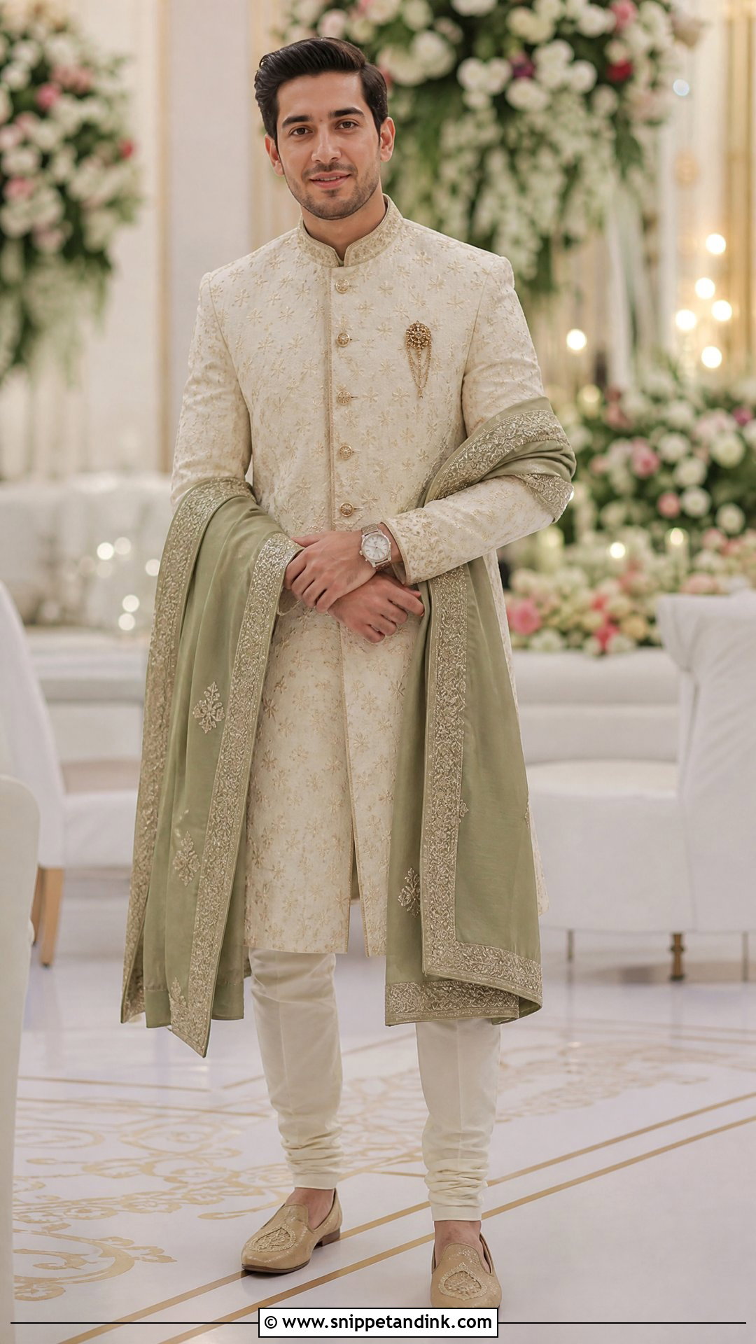 Brides Brother Sherwani Outfit - Snippet and Ink - 20 Wedding Outfit for Bride's Brother Ideas