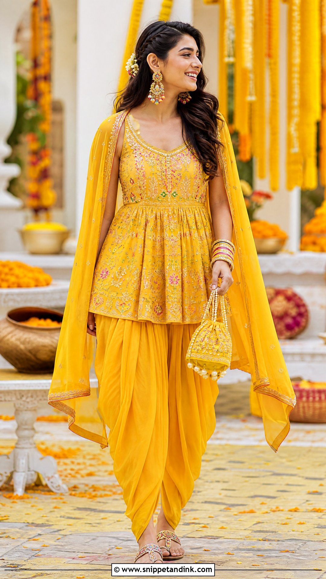 Brides Sister Dhoti Kurta Outfit - Snippet and Ink - 20 Brides Sister Outfit Ideas
