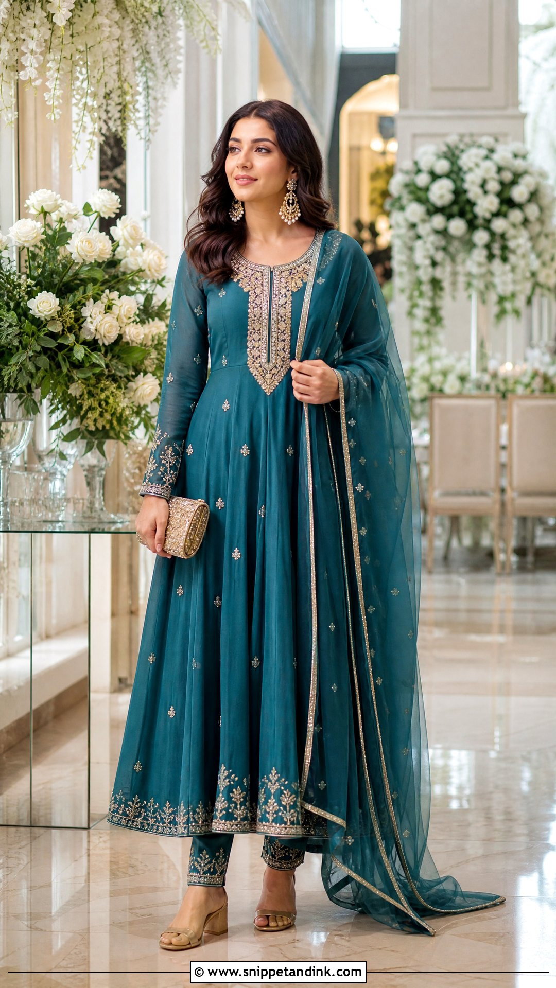 Brides Sister Embellished Anarkali Outfit - Snippet and Ink - 20 Brides Sister Outfit Ideas