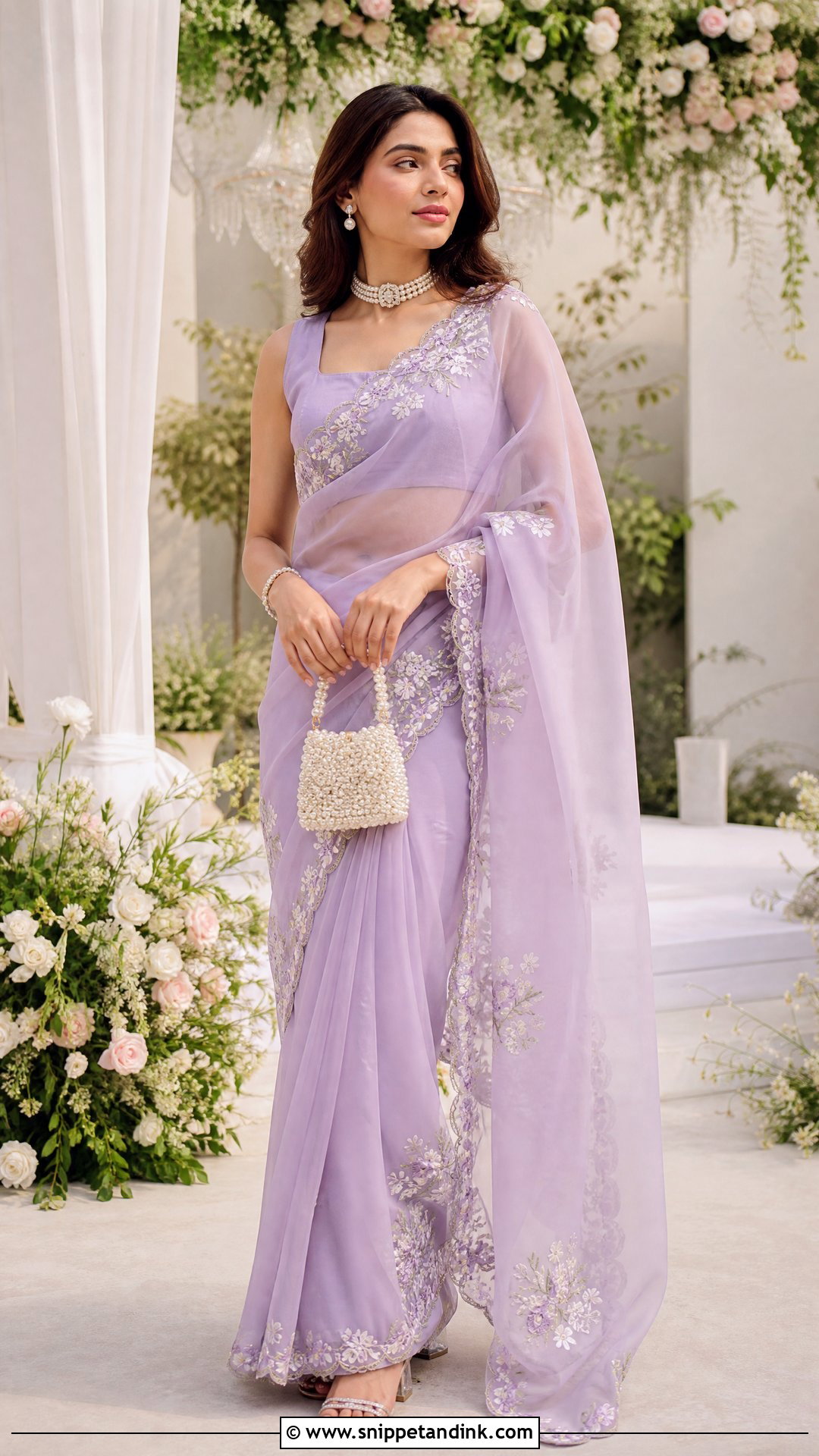 Brides Sister Organza Saree Outfit - Snippet and Ink - 20 Brides Sister Outfit Ideas