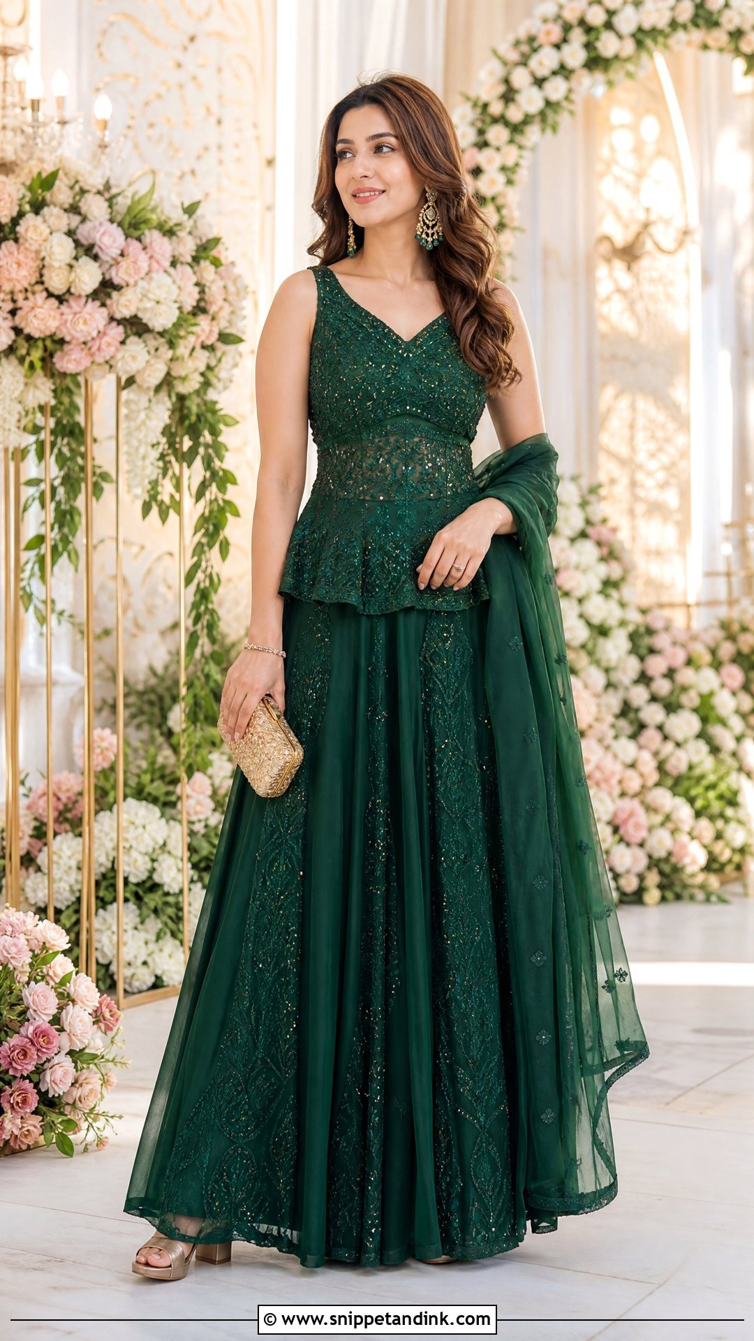 Brides Sister Peplum Lehenga Outfit - Snippet and Ink - 20 Brides Sister Outfit Ideas