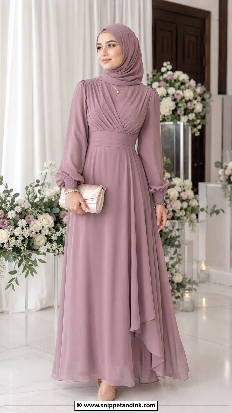 Bridesmaid Hijab Wedding Outfit - Snippet and Ink - 25 Hijab for Wedding Ideas