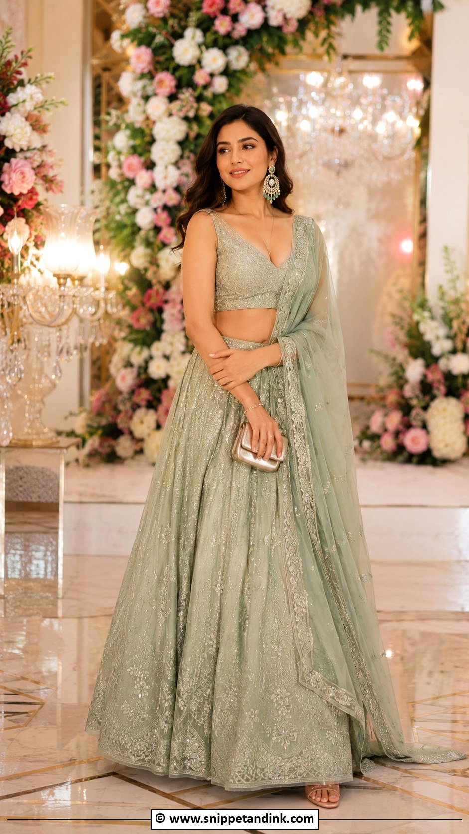 Bridesmaid Lehenga For Sangeet Night - Snippet and Ink - 35 Sangeet Night Outfit Ideas