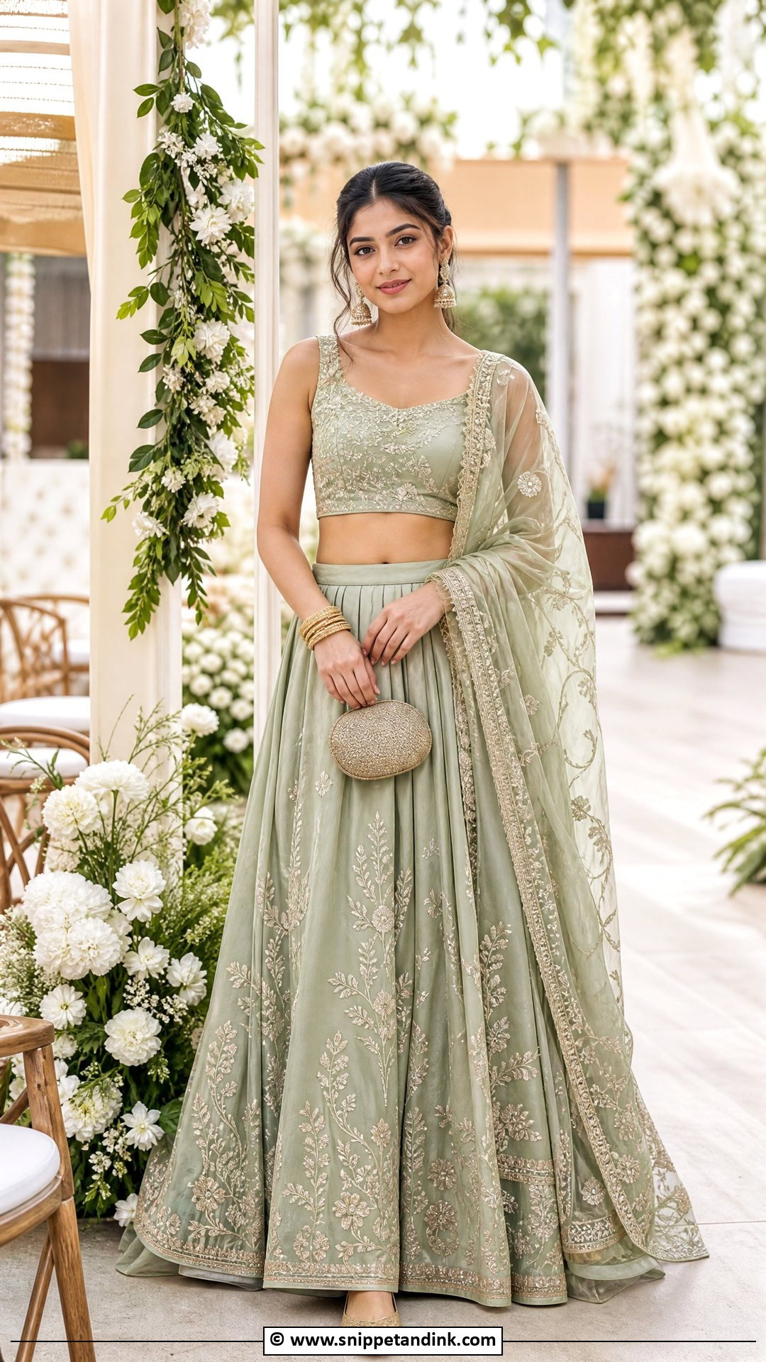 Bridesmaid Lehenga Outfit - Snippet and Ink - 35 Indian Wedding Dress Ideas