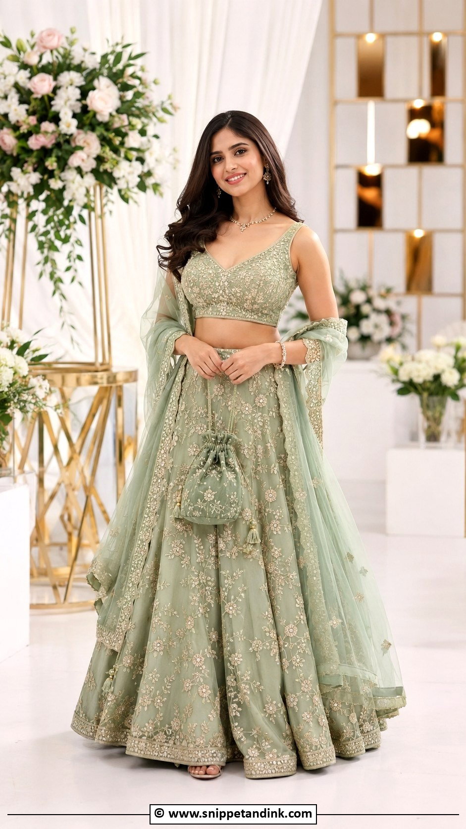 Bridesmaid Lehenga - Snippet and Ink - 30 Desi Wedding Outfits