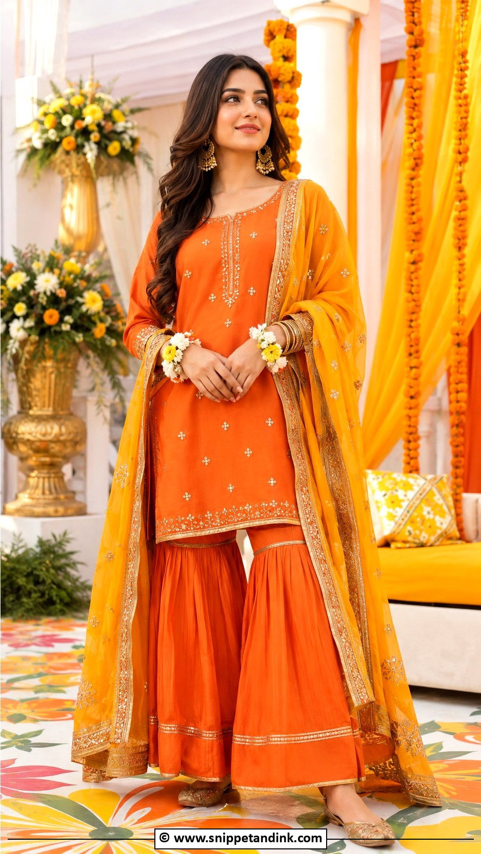 Bridesmaid Mehndi Dress - Snippet and Ink - 30 Pakistani Mehndi Dresses