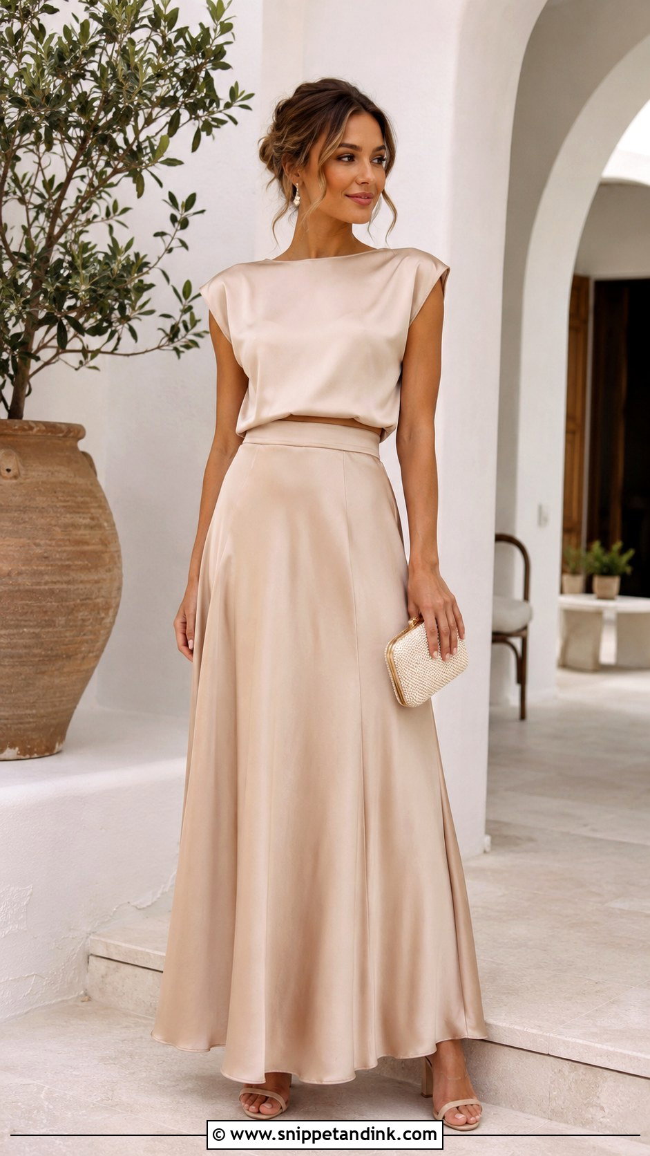 Bridesmaid Two Piece Set Outfit - Snippet and Ink - 25 Bridal Party Outfits