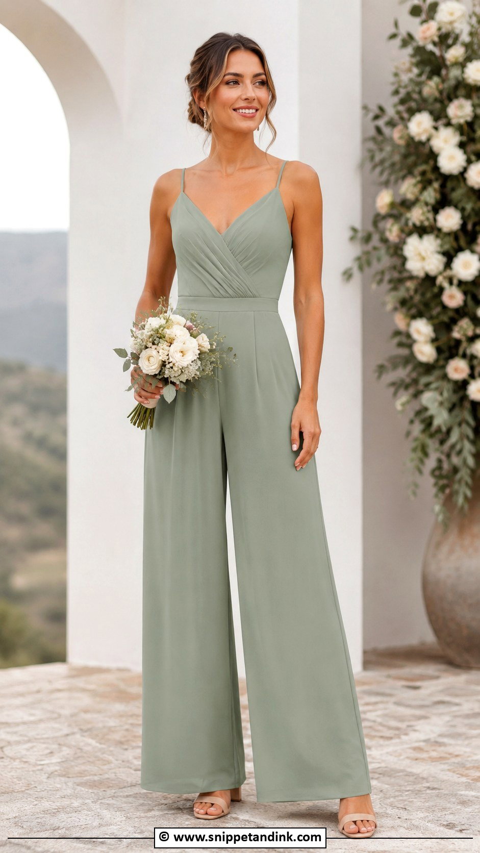 Bridesmaid Wedding Jumpsuit - Snippet and Ink - 30 Wedding Jumpsuit Ideas
