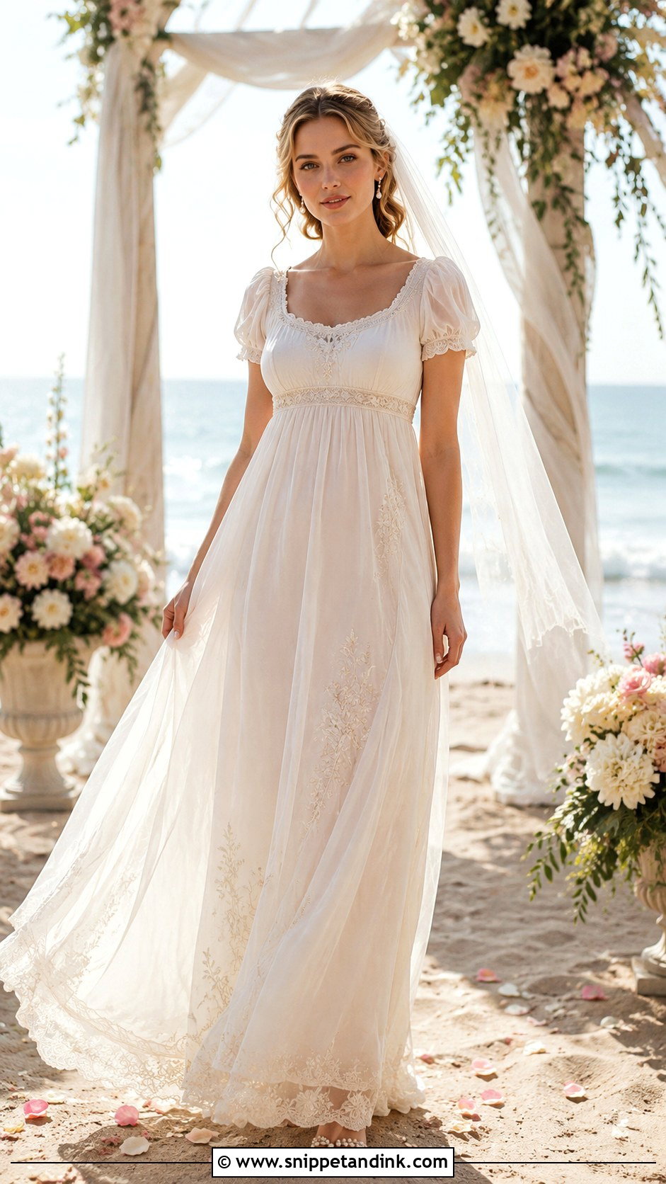 Bridgerton Beach Wedding Dress - Snippet and Ink - 30 Bridgerton Wedding Dress Ideas
