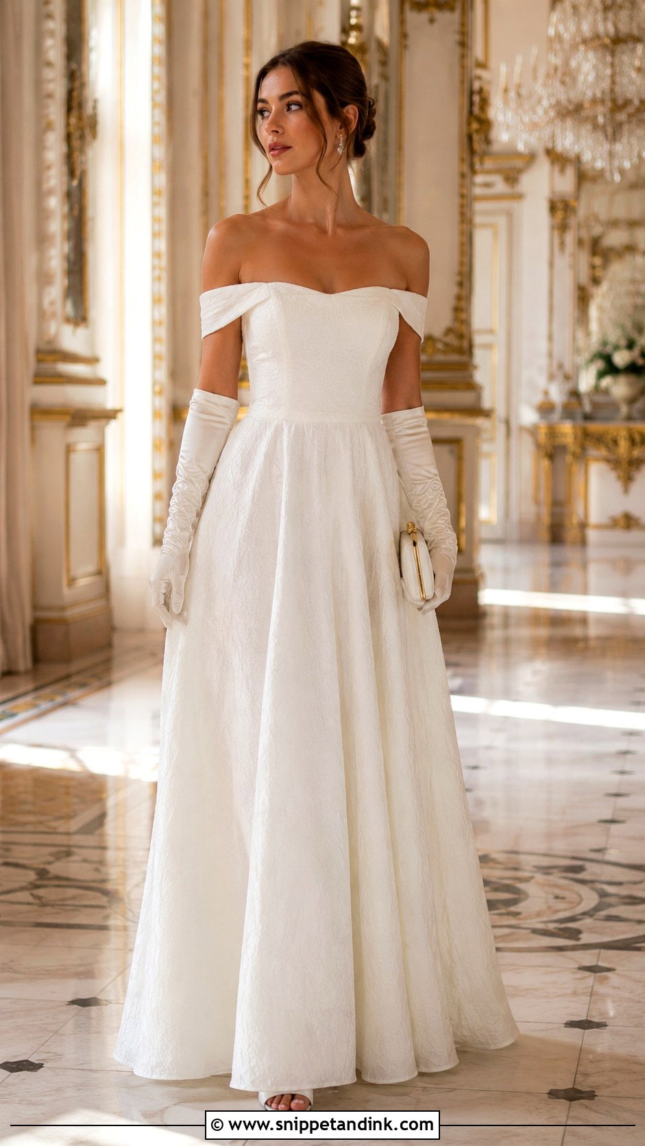 Bridgerton Gloves Wedding Dress - Snippet and Ink - 30 Bridgerton Wedding Dress Ideas