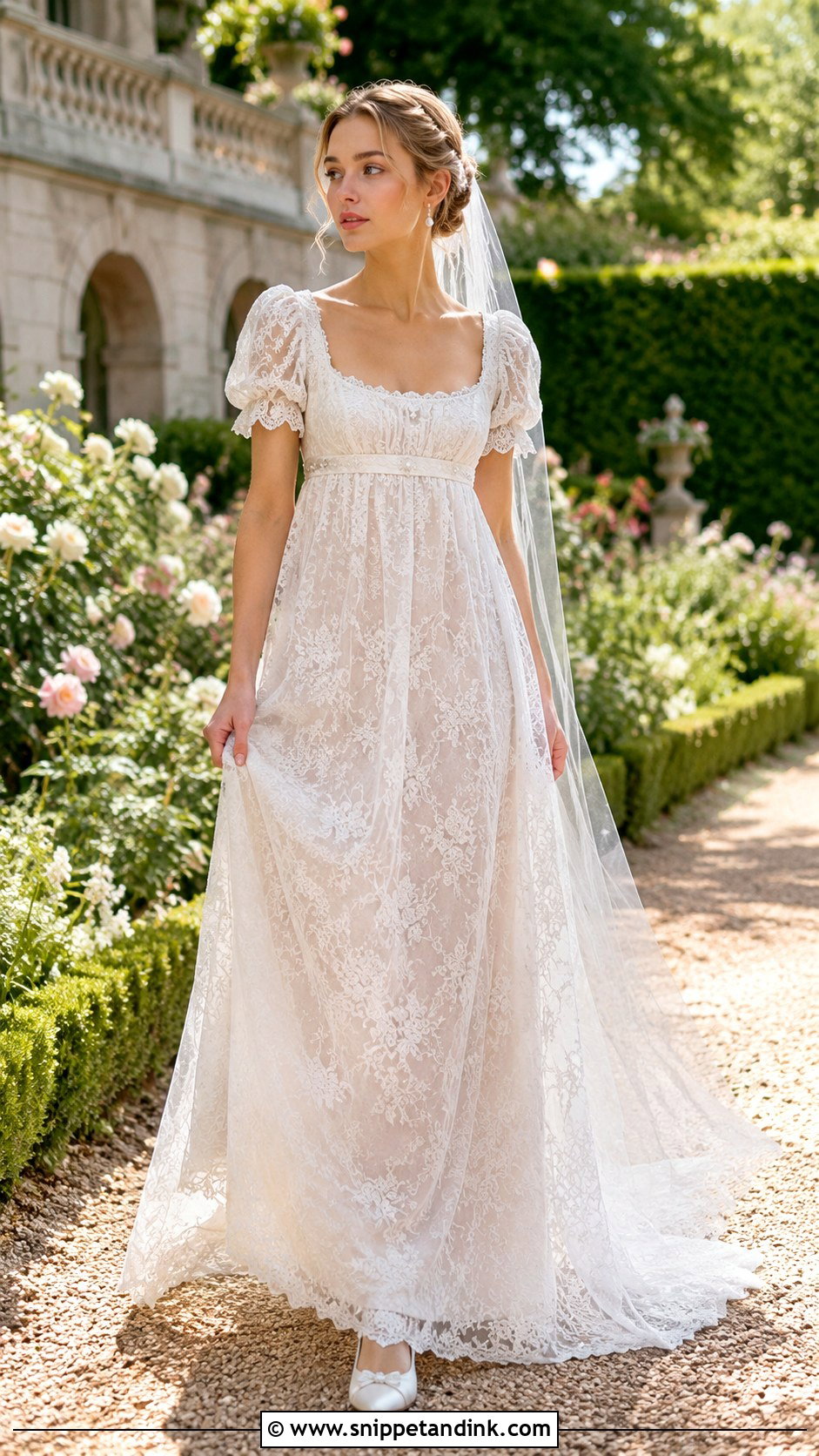 Bridgerton Lace Wedding Dress - Snippet and Ink - 30 Bridgerton Wedding Dress Ideas